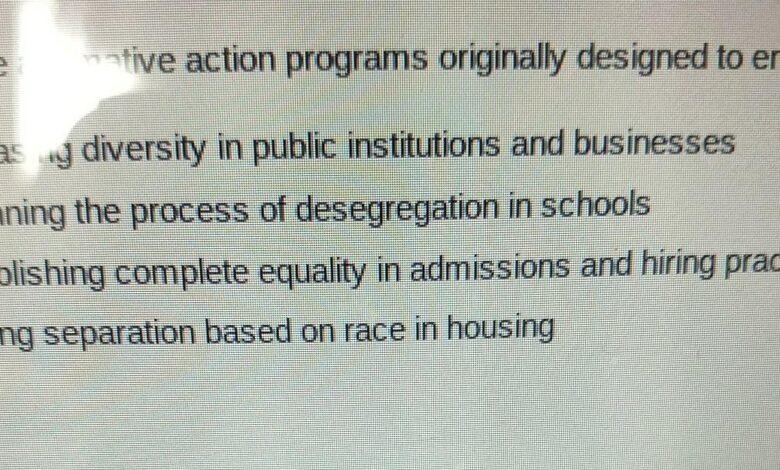 What Were Affirmative Action Programs Originally Designed To Encourage