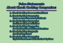 Which Of The Following Statements About Check Cashing Companies Is False 2