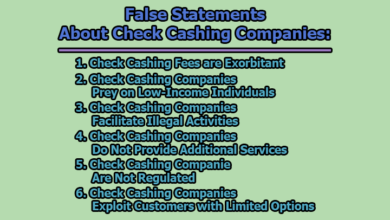 Which Of The Following Statements About Check Cashing Companies Is False 2