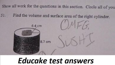 educake test answers